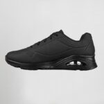 zapatillas para trabajar WORK RELAXED FIT: UNO SR - SUTAL SKECHERS HOMBRE SK200054EC 001 - NEGRO 101 - BLANCO