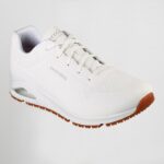 WORK RELAXED FIT: UNO SR - SUTAL SKECHERS HOMBRE SK200054EC 001 - NEGRO 101 - BLANCO