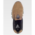 Zapato de serraje sin cordones libre de metal