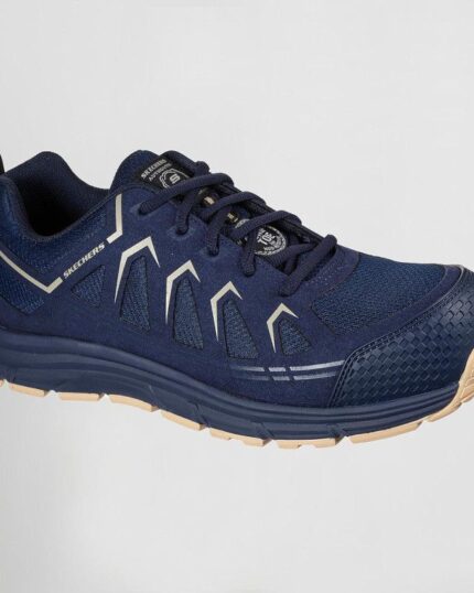 Zapato de seguridad Skechers para hombre, cómodo y ligero con puntera plástica
