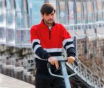 Sudadera alta visibilidad roja reflectante c9033