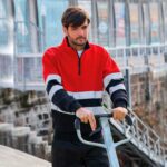 Sudadera alta visibilidad roja reflectante c9033