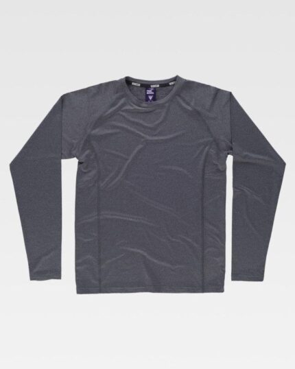 Camiseta de trabajo cómoda para hombre de tejido elástico
