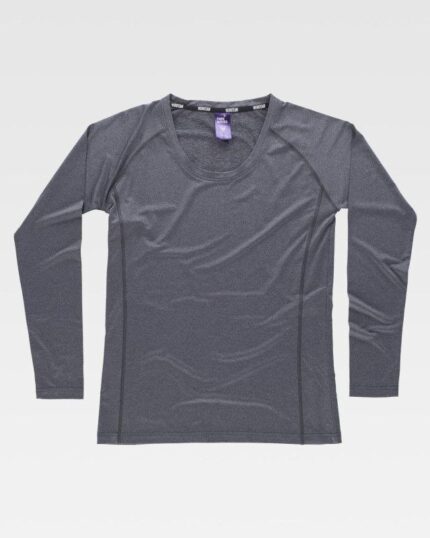 Camiseta elástica manga larga WORKTEAM B0069 para mujer