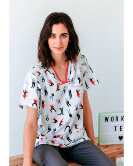 Casaca sanitaria unisex WORKTEAM B9856 estampada