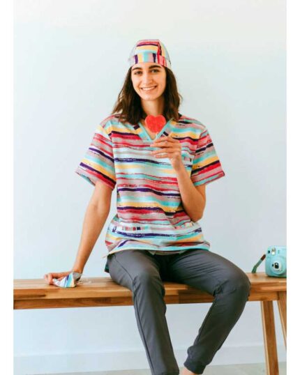 Casacas sanitarias originales unisex WORKTEAM B9857 estampada