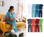 Ropa sanidad poliéster elástico pijama casaca pantalón B9140