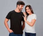 850004 camiseta repele cabellos original poliéster barbero