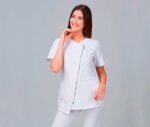 Blusa de microfibra mujer para peluquerías antimanchas 6522