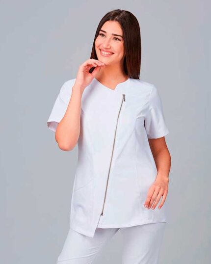 Blusa de microfibra mujer para peluquerías antimanchas 6522