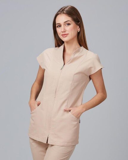 uniformes casacas peluqueria estetica spa elegantes antidecoloracion
