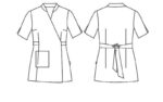 600042 gary´s Chaqueta Elástica Muy Cómoda Peluquerías, Balnearios y Spas