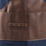 uniforme moderno hostelería camarero camarera mandil vaquero 100% algodón jeans denim