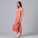Blusa rosa pastel para trabajo en centro de belleza modelo 600024 - Ropa profesional cómoda y elegante