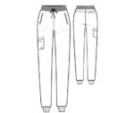 Pantalón de chándal de tiro medio con cinco bolsillos Eden Anatomía de Grey™ de Barco Spandex Stretch