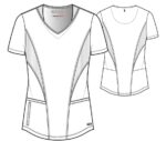 Blusa médica con escote en V curvo y tres bolsillos Carly Anatomía de Grey™ de Barco Spandex Stretch