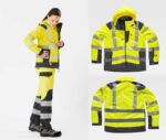 Ropa de alta visibilidad para el frio lluvia con cintas reflectantes