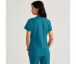 Blusa médica con un bolsillo y cierre por dentro Dignity Skechers™ de Barco