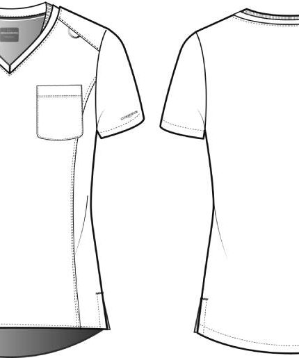 Blusa médica con un bolsillo y cierre por dentro Dignity Skechers™ de Barco