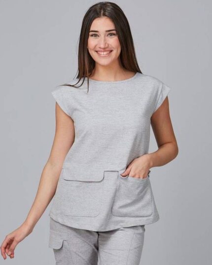 Casaca antimanchas con elástico modelo 600025/600035 - Ropa laboral y sanitaria en microfibra cómoda y resistente