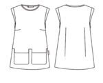 Blusa para mujer Campanilla gris antimanchas modelo 600025 - Ropa de trabajo elegante y fácil de cuida
