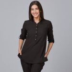 BLUSA MUJER CUELLO MAO VINCA 600041