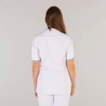 Casaca sanitaria de manga corta para mujer Gary's modelo 6618 Arancha - Ropa de trabajo cómoda y profesional