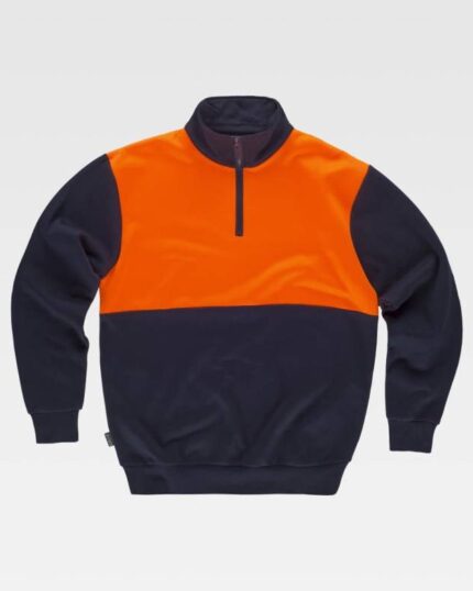 Sudadera combinada WORKTEAM C9840 costuras reforzadas