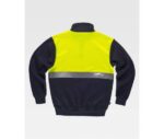 Sudadera combinada WORKTEAM C9841 con cintas reflectantes