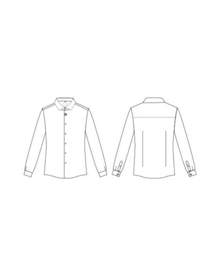 Camisa blanca de trabajo para hombre Gary's modelo 260021 - Uniforme profesional cómodo y elegante