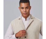 Chaleco de punto con cuello para hombre Gary's modelo 120004 color marino - Prenda elegante y cómoda para trabajo
