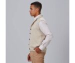 Chaleco de punto con cuello para hombre Gary's modelo 120004 color marino - Prenda elegante y cómoda para trabajo