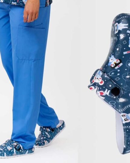 Zueco estampado para sanidad y enfermería modelo P2015 - Calzado cómodo y antideslizante