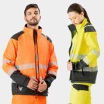 Chaqueta Softshell alta visibilidad con reflectantes