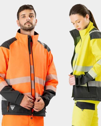 Chaqueta Softshell alta visibilidad con reflectantes