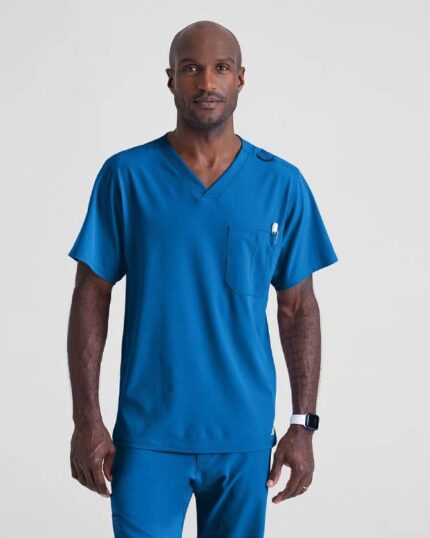 Blusa médica con cuello en V y un bolsillo Skechers™ de Barco