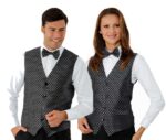 Chaleco camarero elegante para hombre o mujer con forro