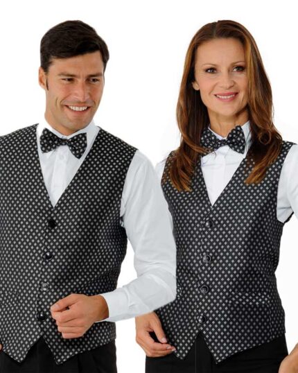 Chaleco camarero elegante para hombre o mujer con forro