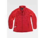 Workshell de mujer combinado con tejido acolchado sellado y con detalles reflectantes S7815