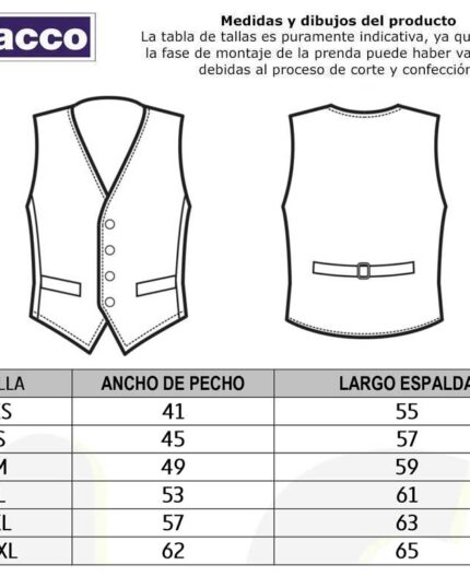 Chaleco hostelería elegante
