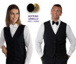 chaleco para trabajar camareros recepcionistas hotel