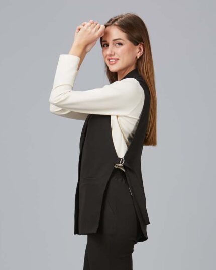 Chaleco Negro Mujer de Trabajo Smoking Morera 950011