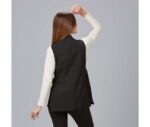 Chaleco negro de mujer Smoking Morera – elegancia profesional en tu uniforme de trabajo. 950011