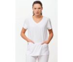B6955 Casaca elástica de mujer. Cuello a pico.