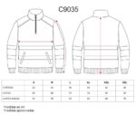 Sudadera de trabajo reflectante con media cremallera