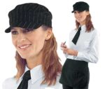 Gorros de camarero originales con elegante y clásico estampado de rayas