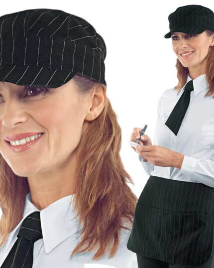 Gorros de camarero originales con elegante y clásico estampado de rayas