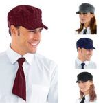 Gorros de camarero originales con elegante y clásico estampado de rayas