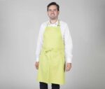 Delantal Garys con peto en tejido sarga