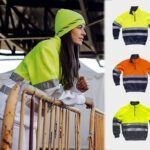 Sudadera de trabajo reflectante con media cremallera